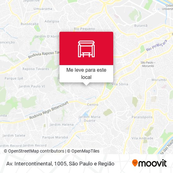 Av. Intercontinental, 1005 mapa