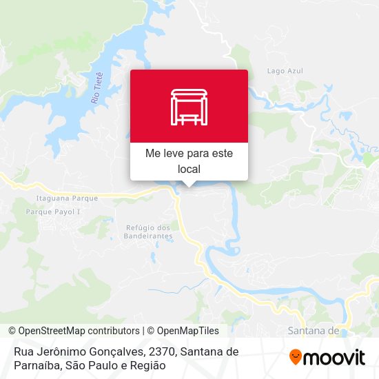 Rua Jerônimo Gonçalves, 2370, Santana de Parnaíba mapa