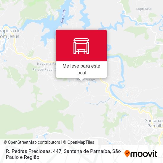 R. Pedras Preciosas, 447, Santana de Parnaíba mapa
