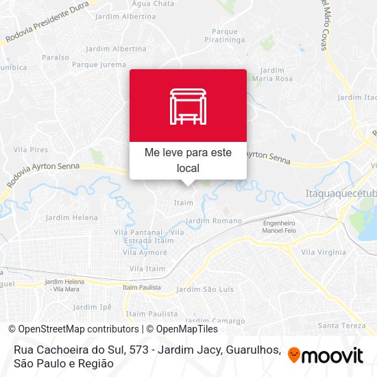Rua Cachoeira do Sul, 573 - Jardim Jacy, Guarulhos mapa