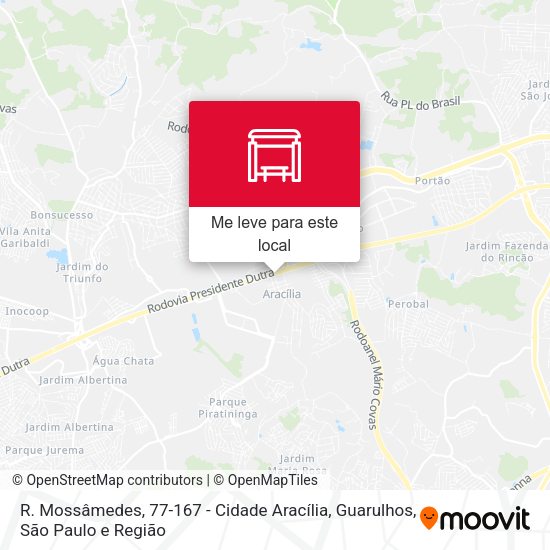 R. Mossâmedes, 77-167 - Cidade Aracília, Guarulhos mapa