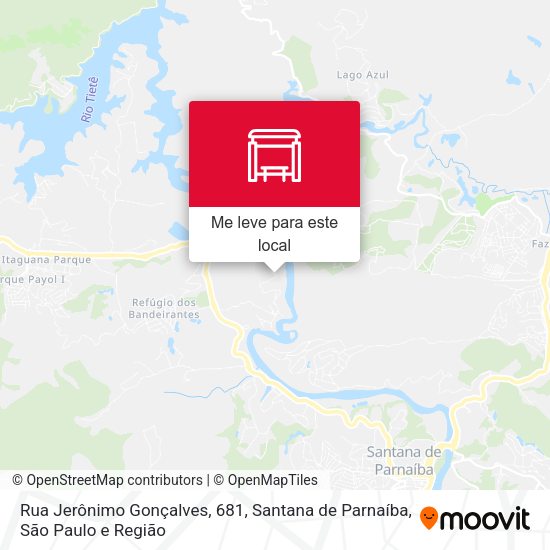 Rua Jerônimo Gonçalves, 681, Santana de Parnaíba mapa