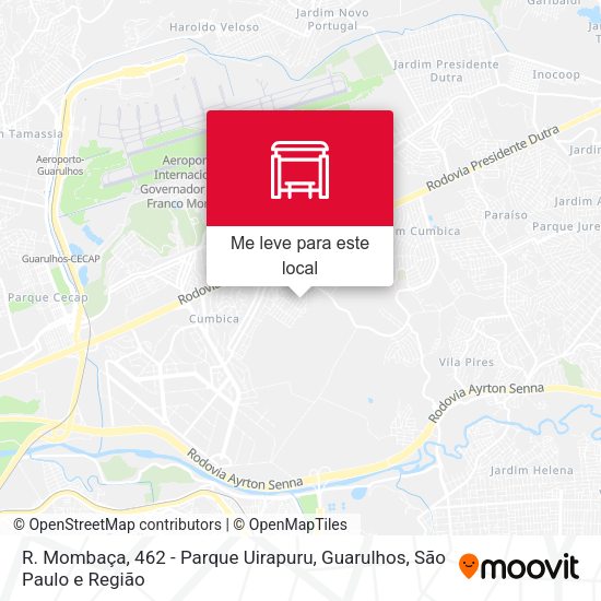 R. Mombaça, 462 - Parque Uirapuru, Guarulhos mapa