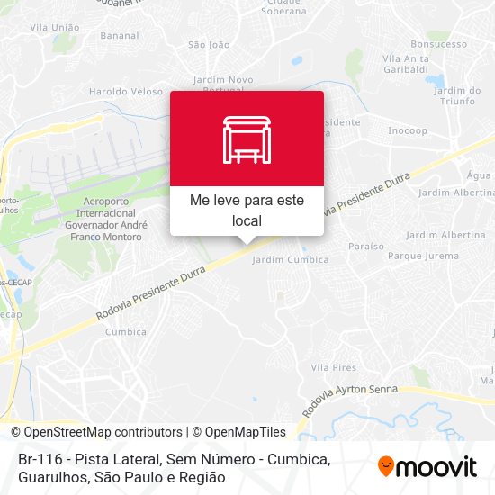 Br-116 - Pista Lateral, Sem Número - Cumbica, Guarulhos mapa
