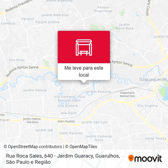 Rua Roca Sales, 640 - Jardim Guaracy, Guarulhos mapa