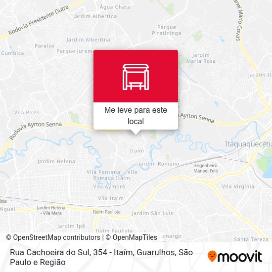 Rua Cachoeira do Sul, 354 - Itaím, Guarulhos mapa