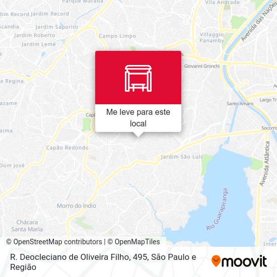 R. Deocleciano de Oliveira Filho, 495 mapa