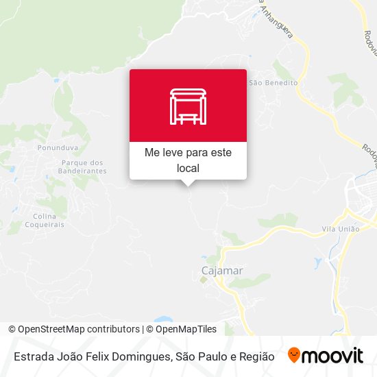 Estrada João Felix Domingues mapa
