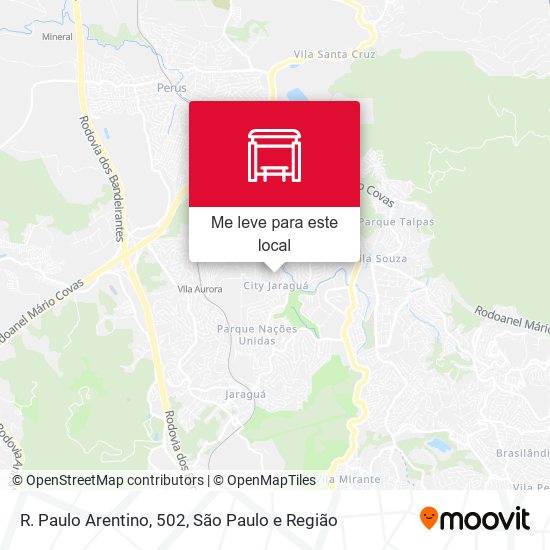 R. Paulo Arentino, 502 mapa