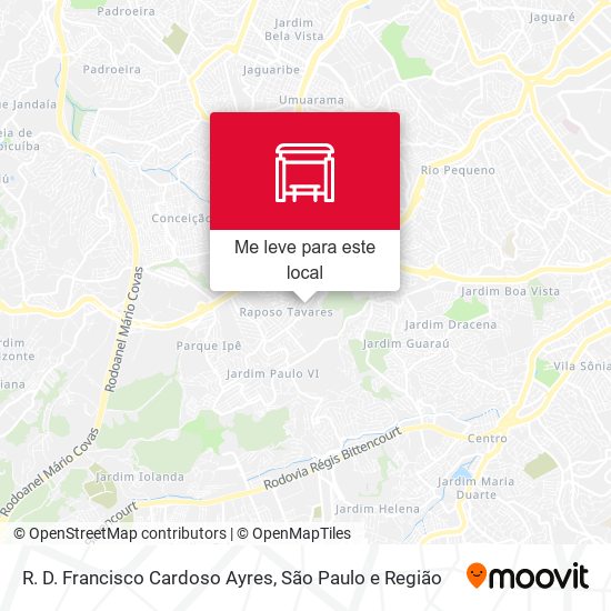 R. D. Francisco Cardoso Ayres mapa