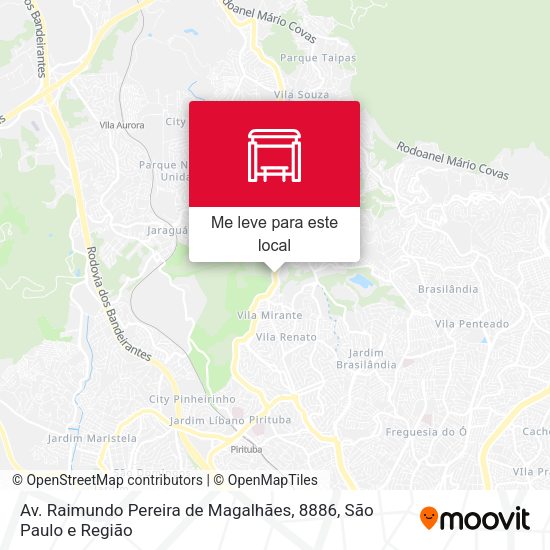 Av. Raimundo Pereira de Magalhães, 8886 mapa