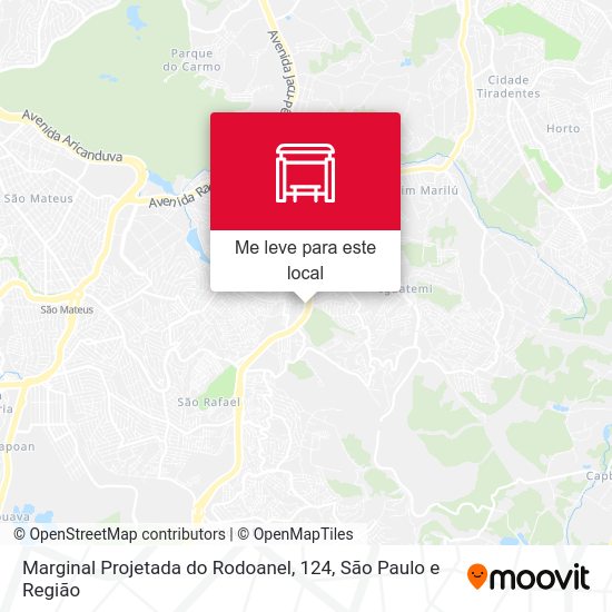 Marginal Projetada do Rodoanel, 124 mapa