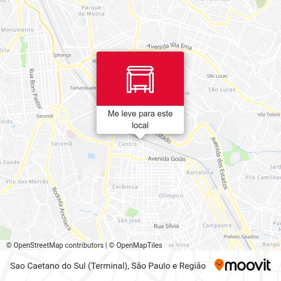 Sao Caetano do Sul (Terminal) mapa