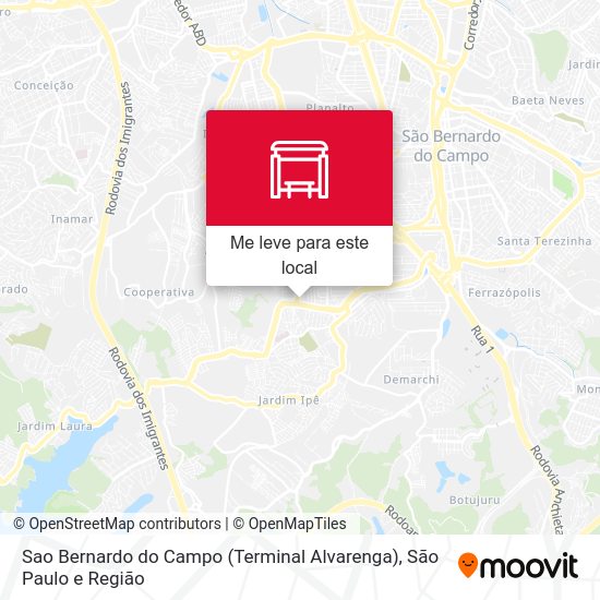 Sao Bernardo do Campo (Terminal Alvarenga) mapa