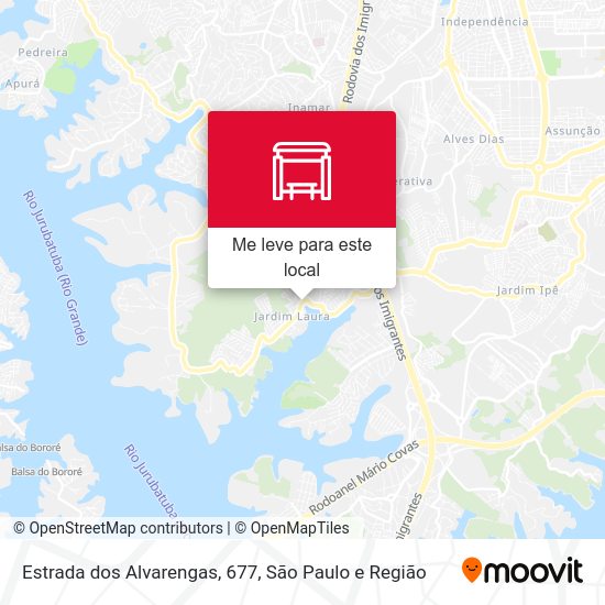 Estrada dos Alvarengas, 677 mapa