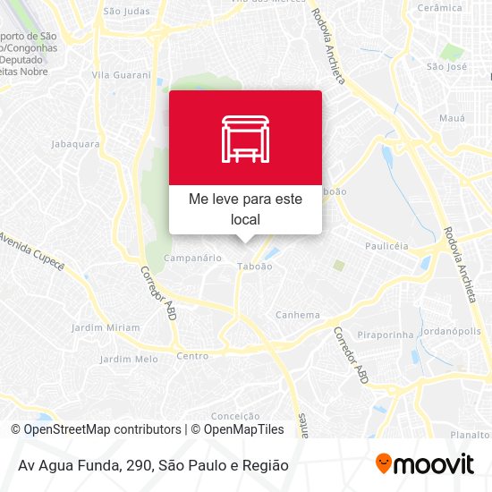 Av Agua Funda, 290 mapa