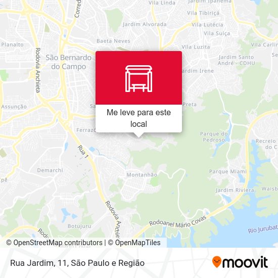 Rua Jardim, 11 mapa