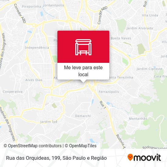 Rua das Orquideas, 199 mapa
