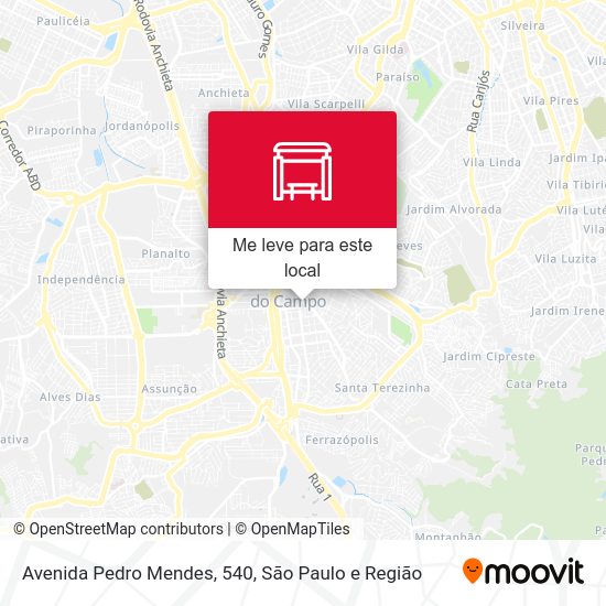 Avenida Pedro Mendes, 540 mapa
