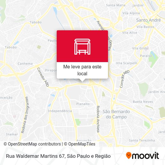 Rua Waldemar Martins 67 mapa