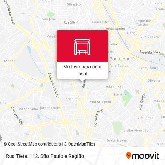 Rua Tiete, 112 mapa