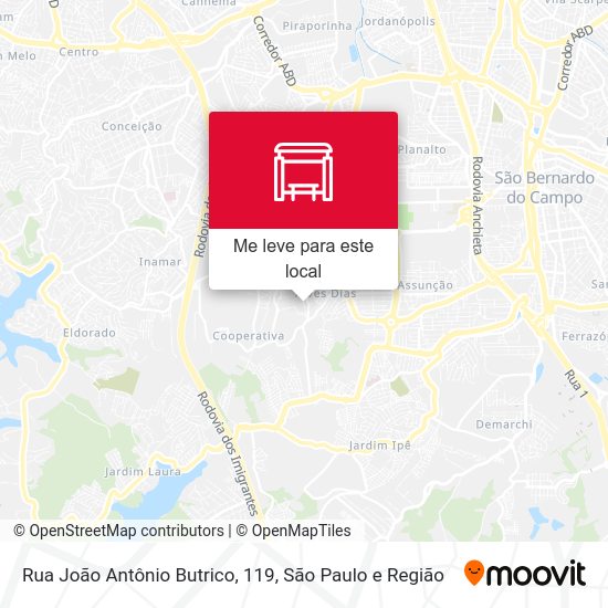 Rua João Antônio Butrico, 119 mapa