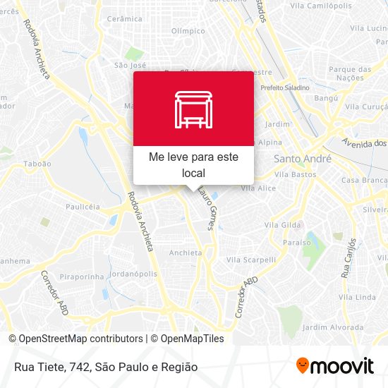 Rua Tiete, 742 mapa