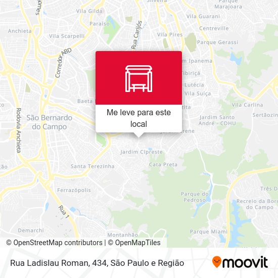 Rua Ladislau Roman, 434 mapa