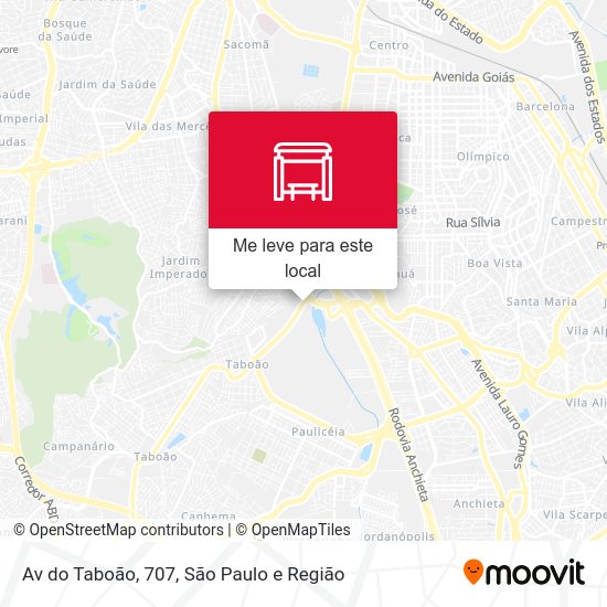 Av do Taboão, 707 mapa