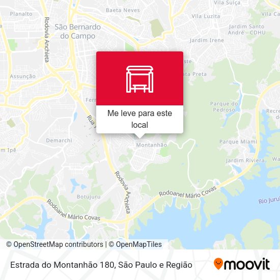 Estrada do Montanhão 180 mapa