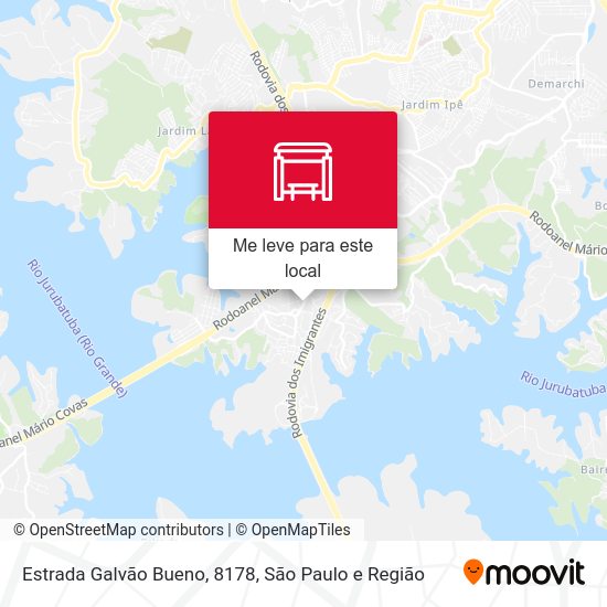 Estrada Galvão Bueno, 8178 mapa