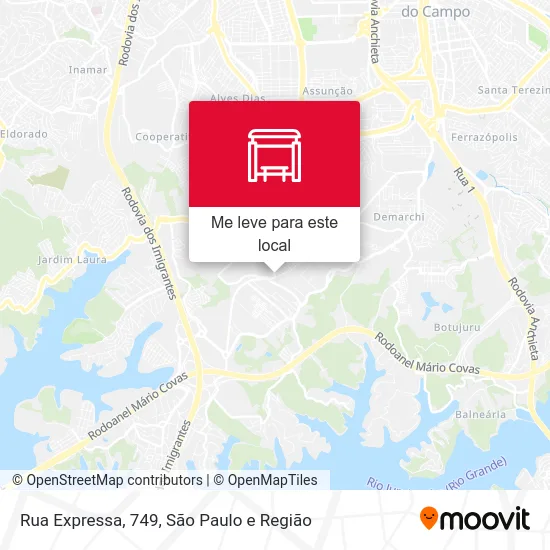 Rua Expressa, 749 mapa