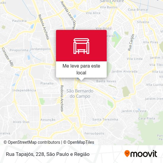 Rua Tapajós, 228 mapa
