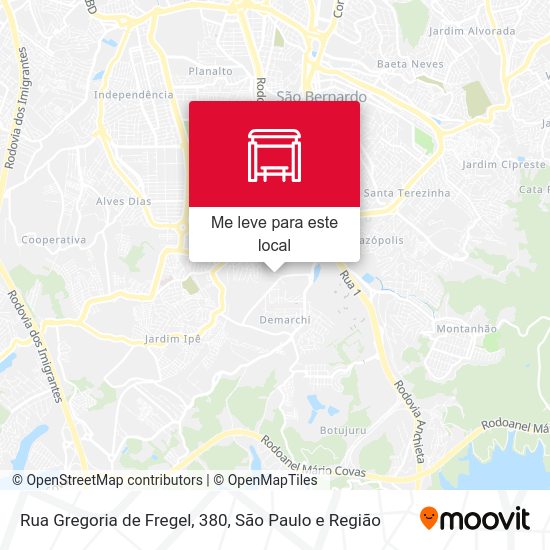 Rua Gregoria de Fregel, 380 mapa