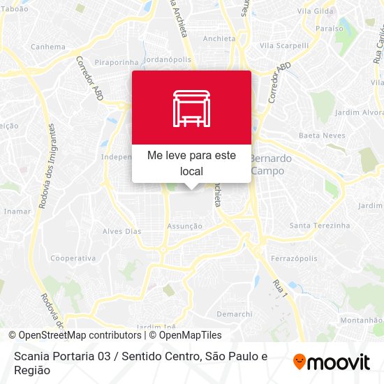 Scania Portaria 03 / Sentido Centro mapa