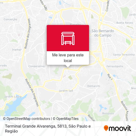Terminal Grande Alvarenga, 5813 mapa
