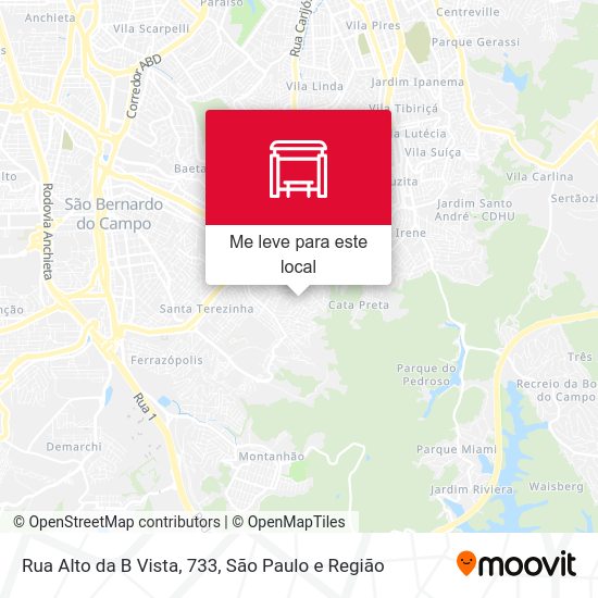 Rua Alto da B Vista, 733 mapa