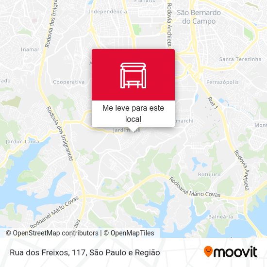 Rua dos Freixos, 117 mapa