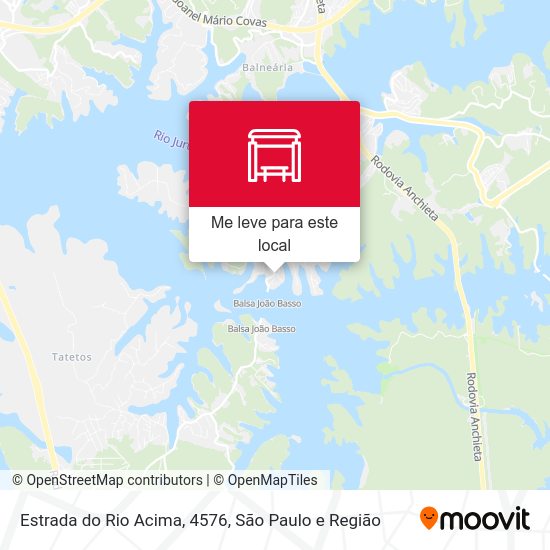 Estrada do Rio Acima, 4576 mapa