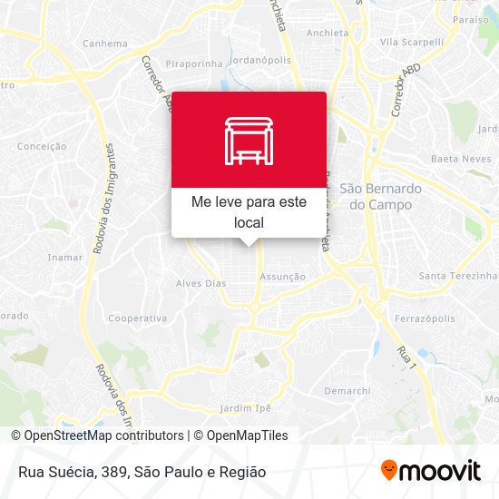 Rua Suécia, 389 mapa