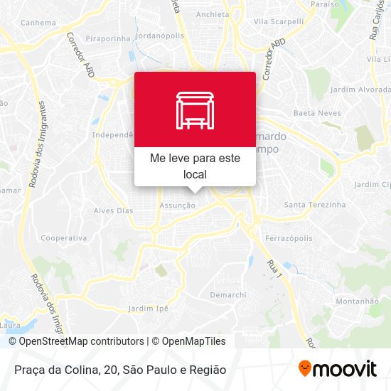 Praça da Colina, 20 mapa