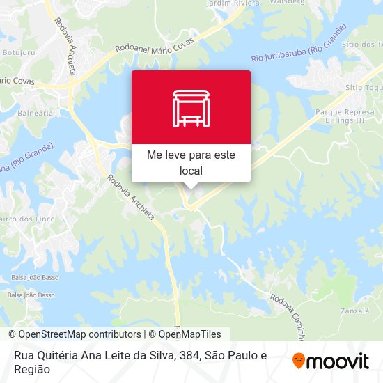 Rua Quitéria Ana Leite da Silva, 384 mapa