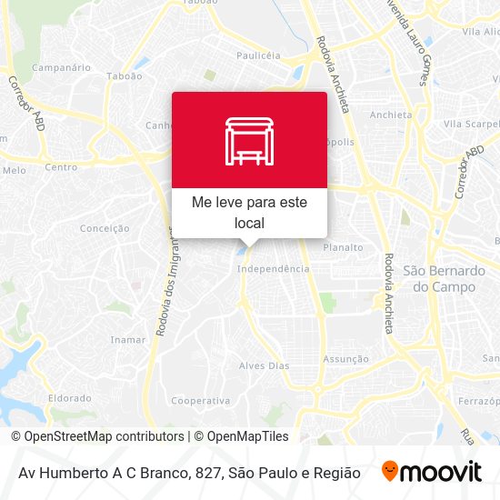 Av Humberto A C Branco, 827 mapa