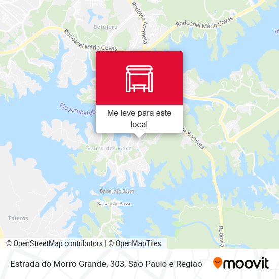 Estrada do Morro Grande, 303 mapa