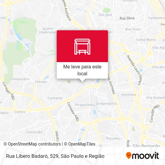 Rua Líbero Badaró, 529 mapa
