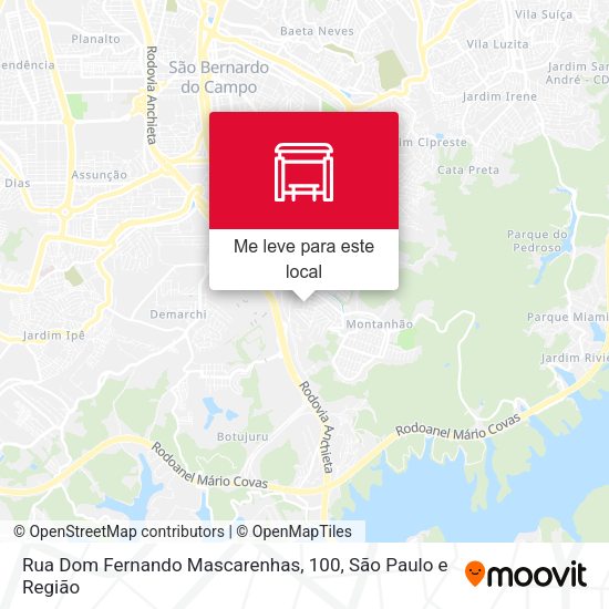 Rua Dom Fernando Mascarenhas, 100 mapa