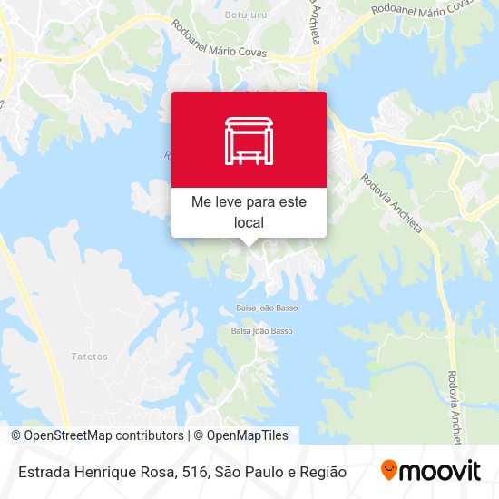 Estrada Henrique Rosa, 516 mapa