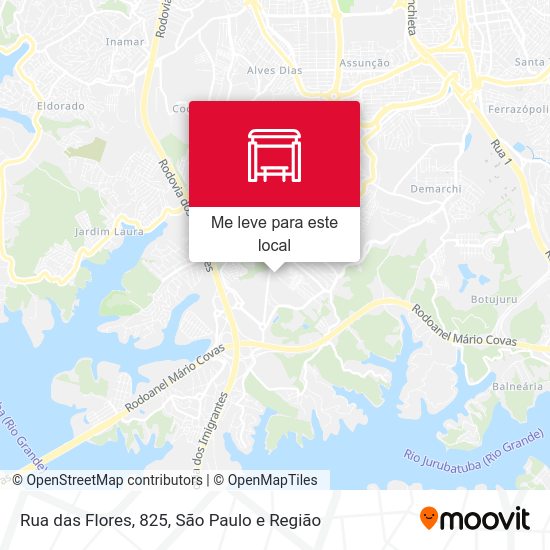 Rua das Flores, 825 mapa