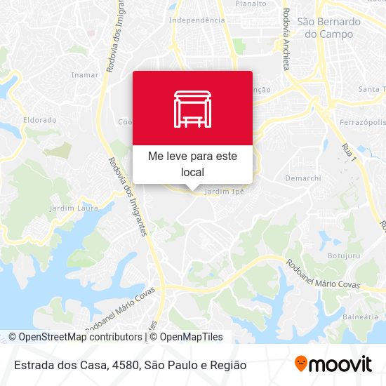 Estrada dos Casa, 4580 mapa