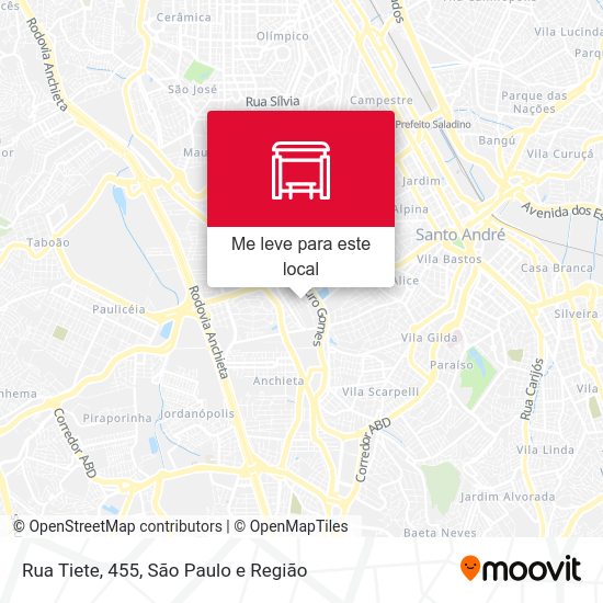 Rua Tiete, 455 mapa